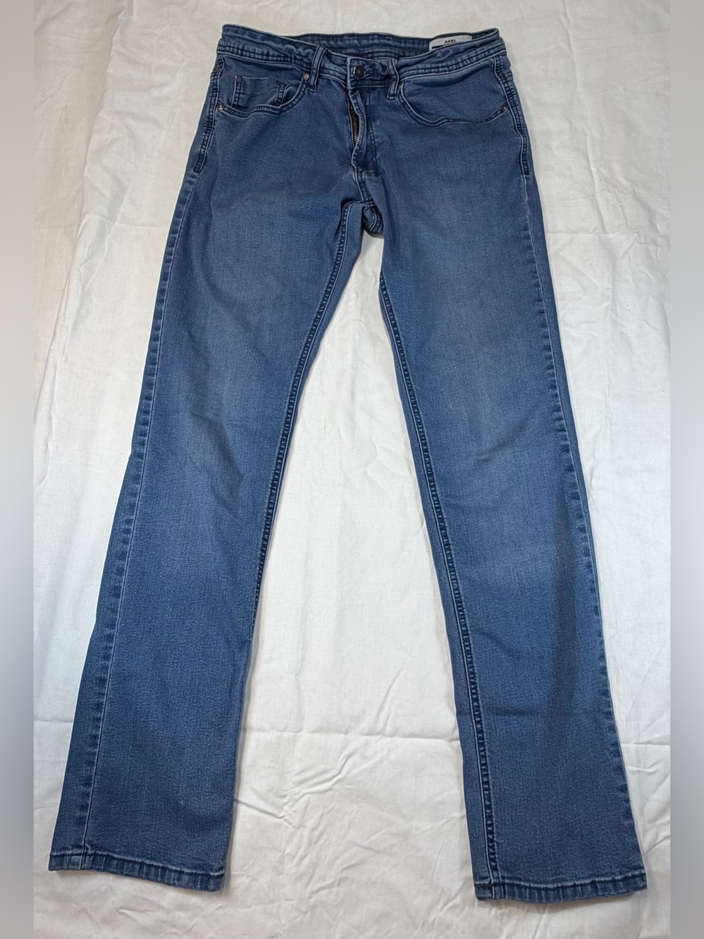 Buffalo David Bitton Straight-Leg Jeans in Blue Denim